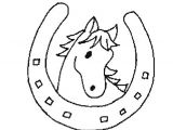 Coloriage Fer A Cheval Dessin Fer   Cheval   Imprimer