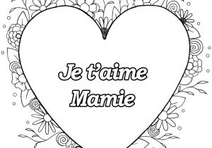 Coloriage Fete Des Mami Coloriage Spécial Fête Des Pères Coeur & Fleurs Je T