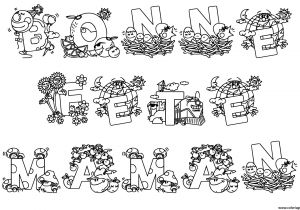 Coloriage Fete Des Mére Coloriage Bonne Fete Maman Pour La Fete Des Meres Dessin