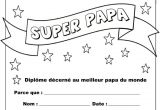 Coloriage Fete Des Peres Maternelle Dipl´me Du Meilleur Papa 9 Mod¨les   Imprimer