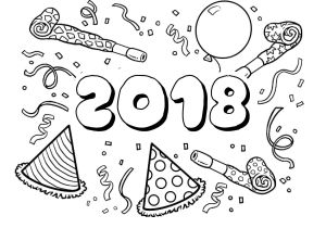 Coloriage Feu D Artifice Imprimer Coloriage 2018 Nouvel An Bonne Annee Dessin