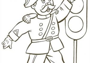 Coloriage Feu Tricolore Coloriage Monsieur Le Gendarme Devant Un Feu De Circulation