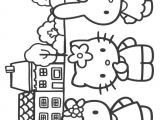 Coloriage Fille Hello Kitty Hello Kitty Coloring Picture