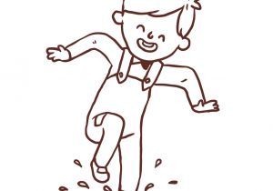 Coloriage Flaque D Eau Coloriage Automne Saute Dans Les Flaques Momes