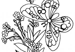 Coloriage Fleur Et Papillon A Imprimer Coloriage Papillon Coloring Pages Flowers butterflies Coloring Home