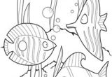 Coloriage Fond Marin Maternelle Color the Fancy Fish
