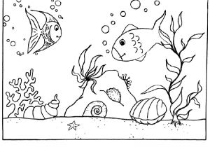 Coloriage Fond sous Marin Coloriage Fond Marin