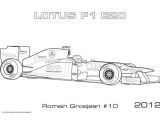 Coloriage formule 1 Lotus Coloriage Voiture De formule 1 Lotus 2012 E20