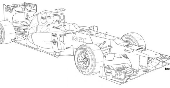 Coloriage formule 1 Mercedes Sauber C31 – Specifications
