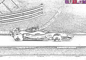 Coloriage formule 1 Red Bull Coloriage formule 1