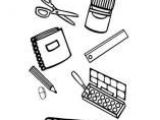 Coloriage Fourniture Scolaire Maternelle Coloriages Sur L école Coloriages Vie Quoti Nne