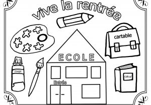 Coloriage Fourniture Scolaire Maternelle Dessin Rentrée Maternelle   Imprimer