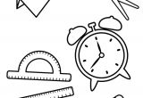 Coloriage Fourniture Scolaire Maternelle Quelques Fournitures Scolaires   Colorier