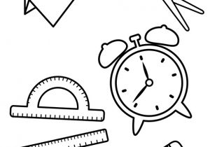 Coloriage Fourniture Scolaire Maternelle Quelques Fournitures Scolaires   Colorier