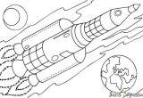 Coloriage Fusee Espace Coloriage Fusée Avec La Terre Sans Dépasser