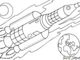 Coloriage Fusee Espace Coloriage Fusée Avec La Terre Sans Dépasser