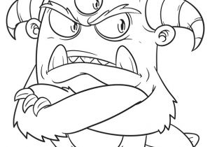 Coloriage Fusee Mario Coloriage D Un Petit Monstre De Placard   Trois Yeux