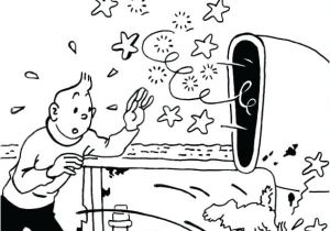 Coloriage Fusee Tintin Imprime Le Dessin A Colorier De Tintin Coloriage Tintin Coloriage