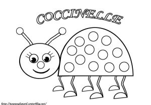 Coloriage Galette Des Rois Hugo L Escargot Coloriage   Gommettes La Coccinelle Dessiné Par Nounoudunord