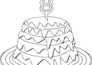 Coloriage Gateau Anniversaire 8 Ans Coloriage Anniversaire 8 Ans à Imprimer Sur Coloriages Fo