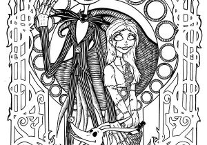 Coloriage Géant à Imprimer Mariage Nightmare before Christmas Art Nouveau by therealjoshlyman On