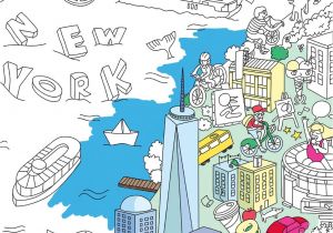 Coloriage Geant New York Ausmalposter New York