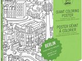 Coloriage Geant New York Omy Poster Géant   Colorier De Berlin format Encadrable 70 X 100 Cm