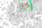 Coloriage Geant New York Omy Poster Geant De New York A Colorier