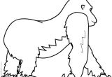 Coloriage Gorille A Imprimer Dessin De Coloriage Gorille   Imprimer Cp