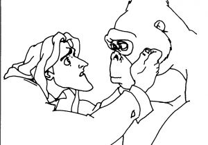 Coloriage Gorille A Imprimer Gratuit Nos Jeux De Coloriage Tarzan   Imprimer Gratuit Page 12 Of 15