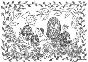 Coloriage Gratuit à Imprimer Pour Paques 21 Best Coloriage De P¢ques Easter Adult Coloring Images On