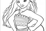 Coloriage Gratuit à Imprimer Vaiana Modele Dessin Princesse Facile