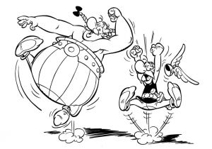Coloriage Gratuit asterix Et Obelix à Imprimer L’imprimante sous Le Coloriage Te Permet D’imprimer