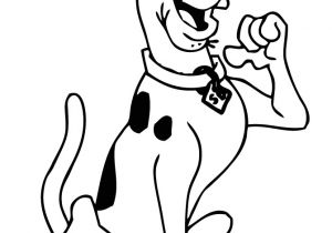 Coloriage Gratuit De Scoubidou Scooby Doo Pointing at Himself Coloring Page