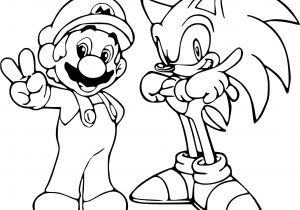 Coloriage Gratuit De sonic Coloriage De sonic Et Mario à Imprimer