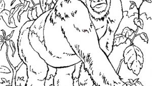 Coloriage Gratuit Gorille Coloriage Gorille En Ligne Gratuit   Imprimer