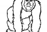 Coloriage Gratuit Gorille Coloriage Gorille Pas Content En Ligne Gratuit   Imprimer