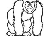 Coloriage Gratuit Gorille Coloriage Gorille Pas Content En Ligne Gratuit   Imprimer