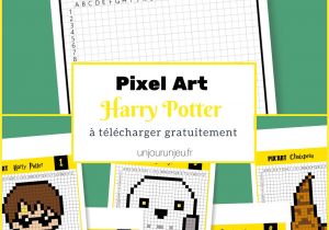Coloriage Gratuit Harry Potter Imprimer Pixel Art Harry Potter C Est Magique