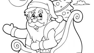 Coloriage Gratuit Pere Noel Et son Traineau Coloriage D Une Belle Illustration Du P¨re No L Dans son