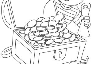 Coloriage Gratuit Pirate Des Caraibes Pirate Got Treasure Chest Coloring Page