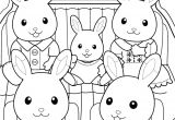 Coloriage Gratuit Sylvanian Coloriage Sylvanian Families La Famille Lapin En Voiture