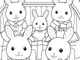 Coloriage Gratuit Sylvanian Coloriage Sylvanian Families La Famille Lapin En Voiture