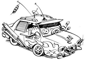 Coloriage Gratuit Voiture Tuning Dessin De Voiture De Tuning