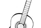 Coloriage Guitare Classique 32 Best Peinture Musique Images On Pinterest