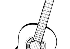 Coloriage Guitare Classique 32 Best Peinture Musique Images On Pinterest