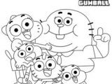 Coloriage Gumball épinglé Par Lmi Kids Sur the Amazing World Of Gumball Le Monde