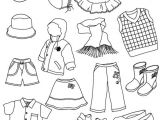 Coloriage Habits D Hiver Dessin à Imprimer Des Vêtements D Enfants