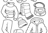 Coloriage Habits D Hiver Dessins à Imprimer Des Vêtements D Hiver Pour Enfants