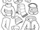 Coloriage Habits D Hiver Dessins à Imprimer Des Vêtements D Hiver Pour Enfants